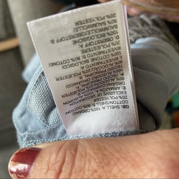 The North Face Blue Canvas Tie Waist Shorts Sz Sm - Picture 6 of 6